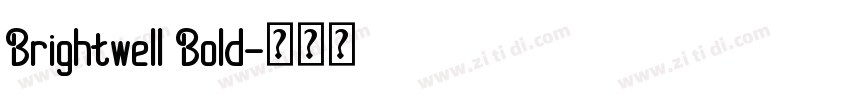Brightwell Bold字体转换